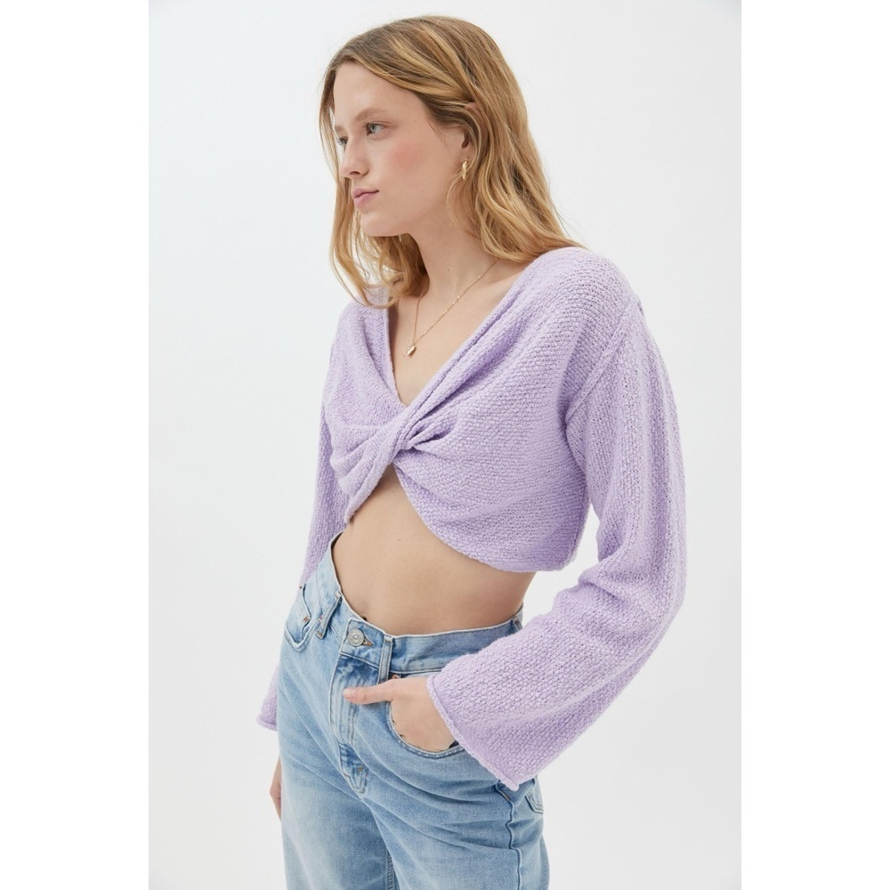 NWT UO Laney Twist-Front Sweater